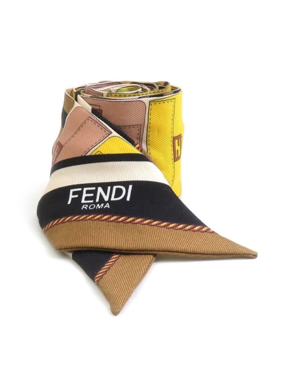 Fendi Ribbon Scarf Multicolor